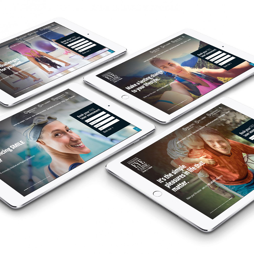 LASIK Clinic Digital Marketing Banners - Digital Marketing, Medical, Healthcare, Banner Design, Responsive Design, Professional Services, Web + App - Creative digital design portfolio by Mondo Digital agency Christchurch New Zealand