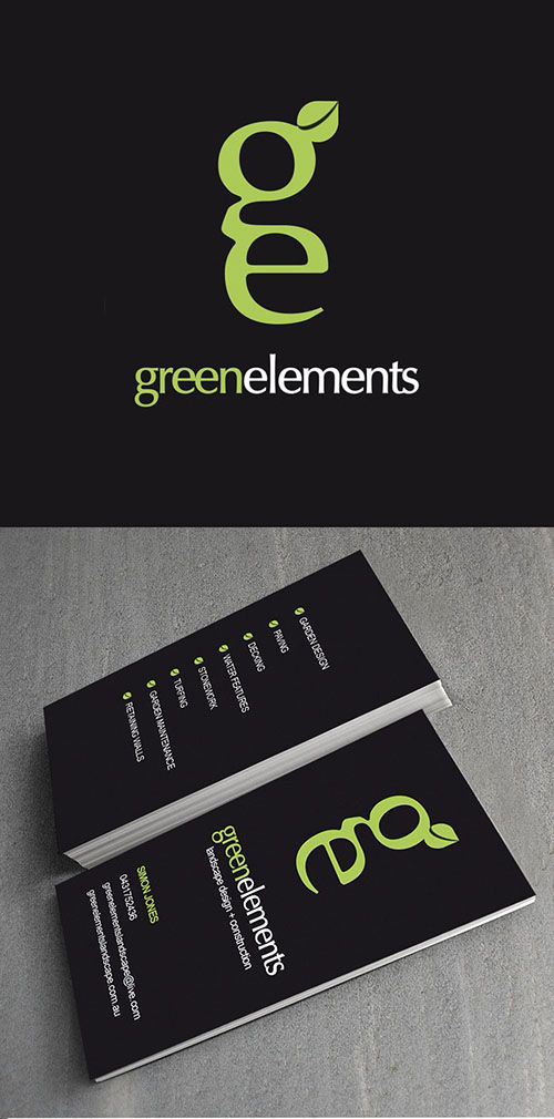 Green Elements Brand Identity - Logo Design, Landscape, Print Design, Brand, Branding, Print Collateral - Creative digital design portfolio by Mondo Digital agency Christchurch New Zealand
