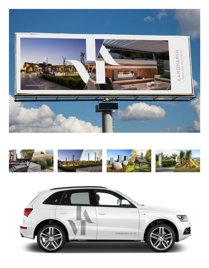 Kamo Marsh Advertising Campaign - Advertising, Billboard, Vehicle Graphics, Architecture, Landscape, Brand Campaign - Creative digital design portfolio by Mondo Digital agency Christchurch New Zealand