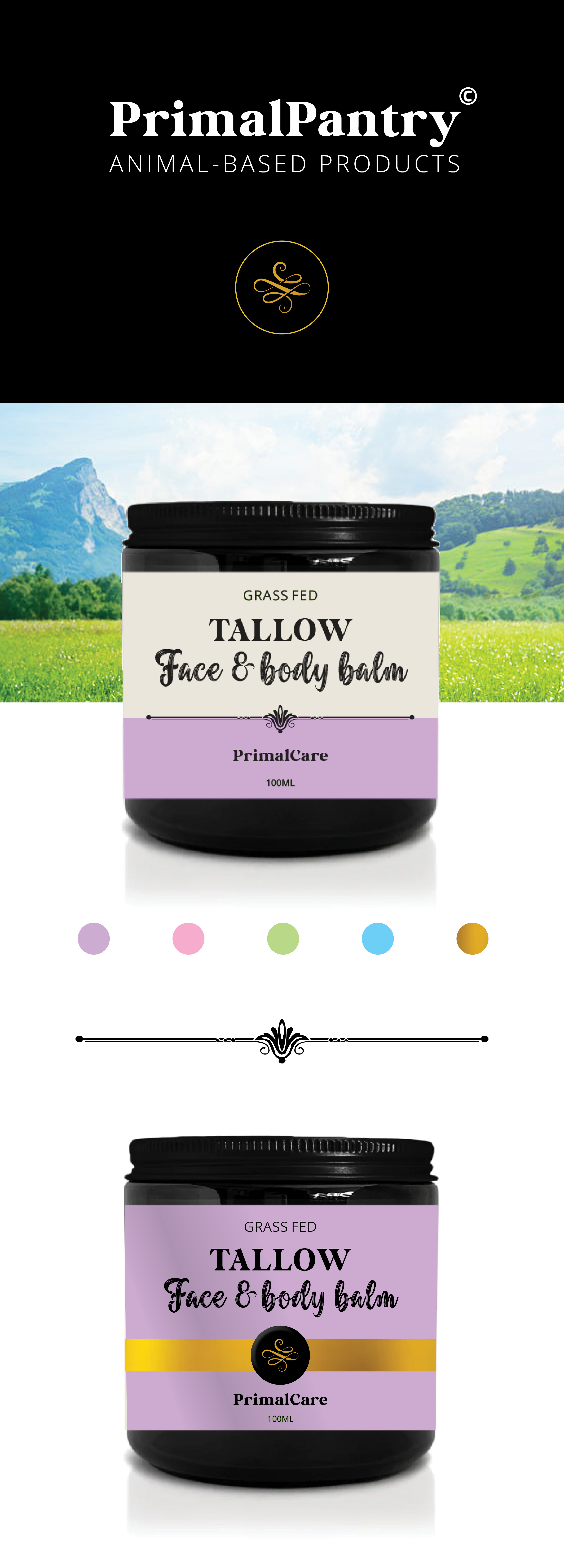 PrimalCare Complete Brand Identity - Brand Identity, Packaging Design, Natural Skincare, Product Design, Beauty - Creative digital design portfolio by Mondo Digital agency Christchurch New Zealand